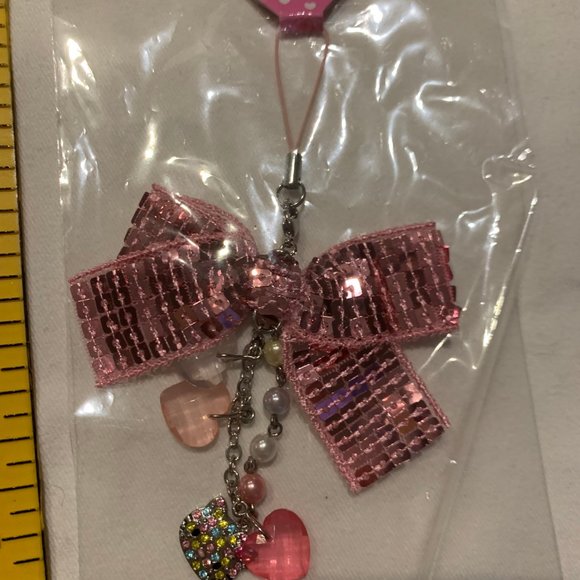 Hello Kitty Cellphone charm Shiny bow - Picture 5 of 9